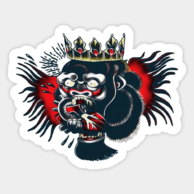 Conor McGregor Gorilla Tattoo Sticker by SavageRootsMMA